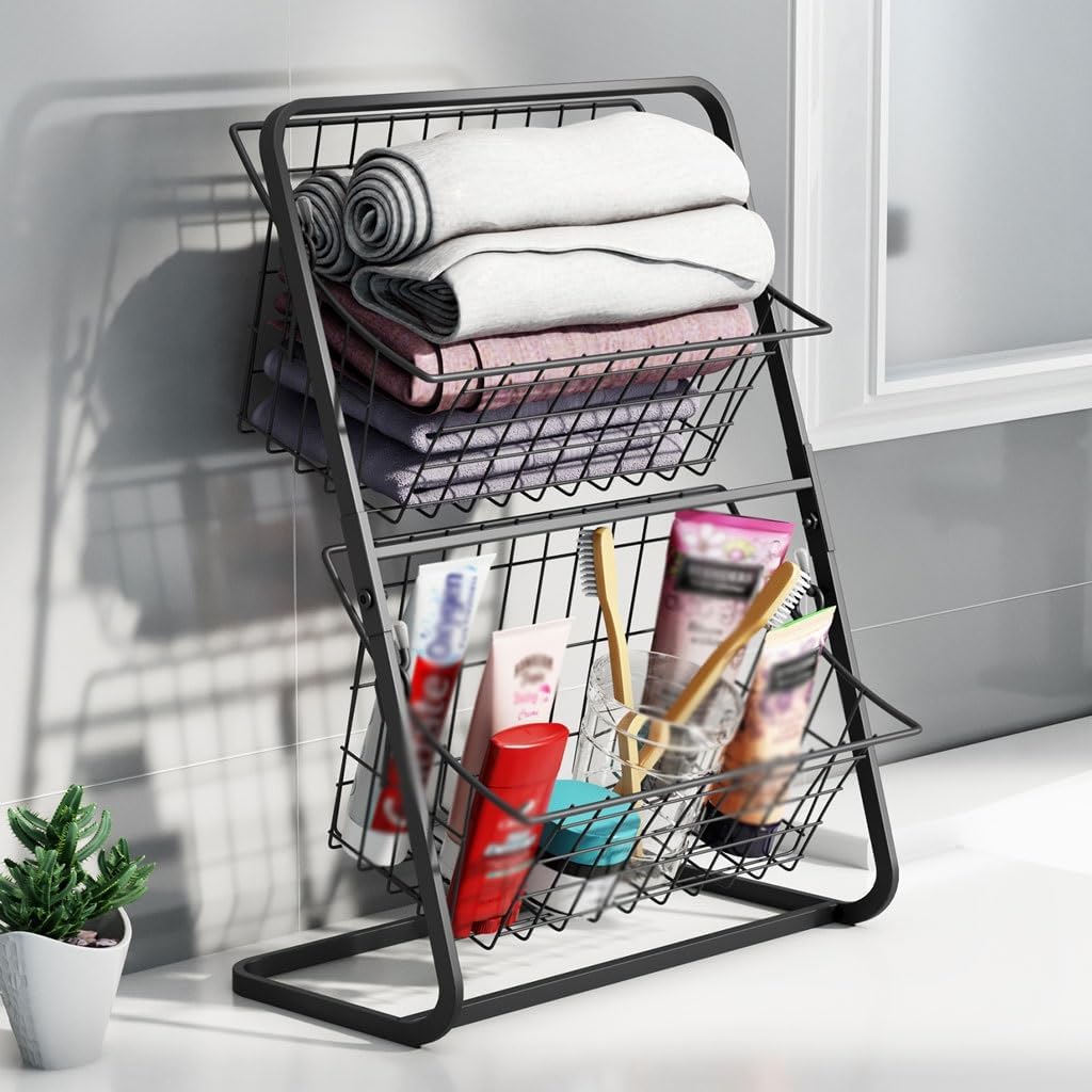 Detachable 2-tier fruit and vegetable stand by Auctor store