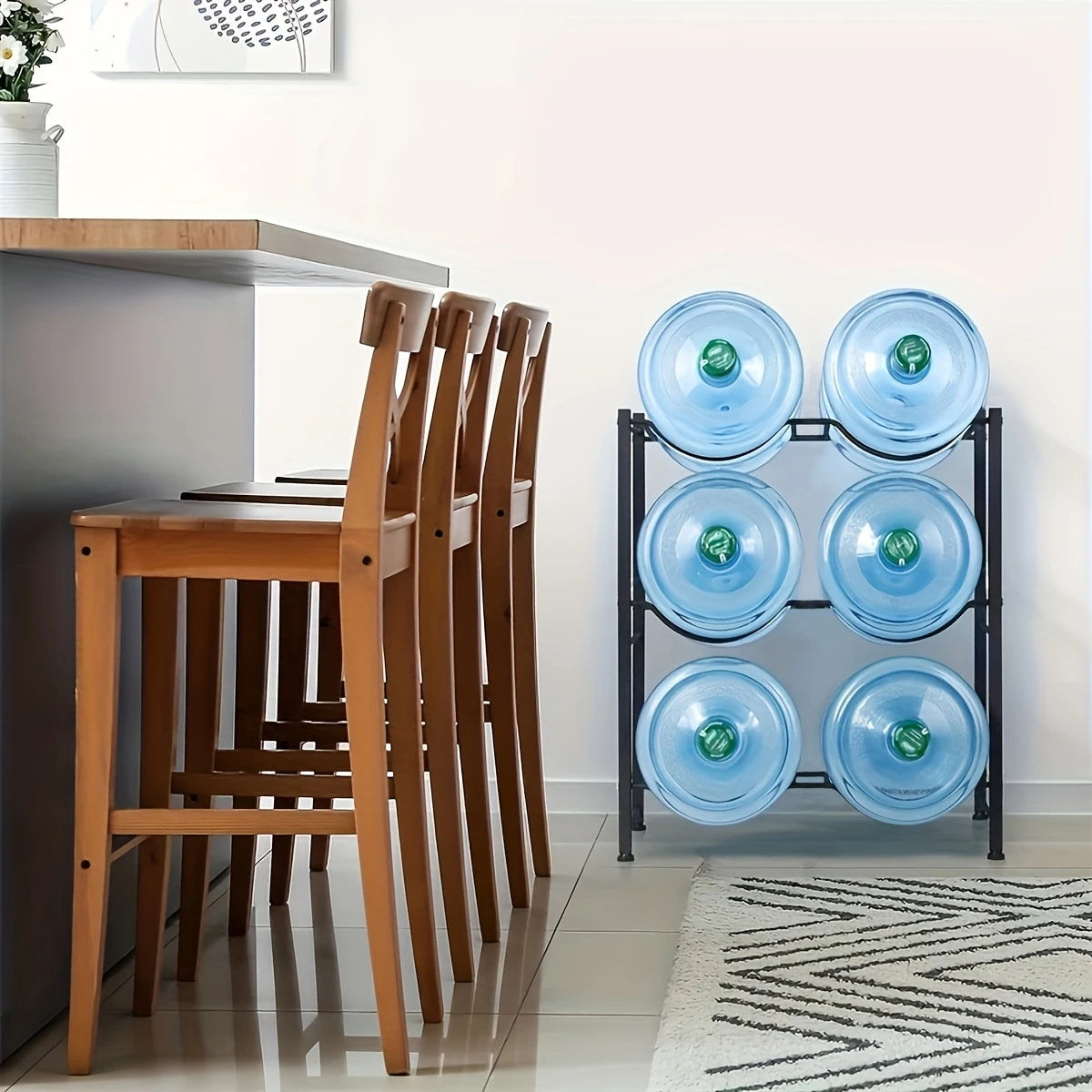 AquaStack 6-Gallon Water Bottle Rack by Auctor store