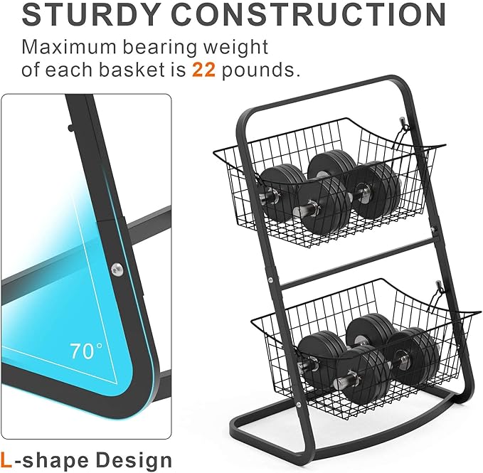 Detachable 2-tier fruit and vegetable stand by Auctor store