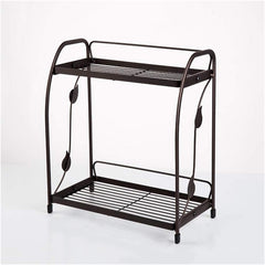 Luxury premium quality foldable 2-tier multipurpose rack