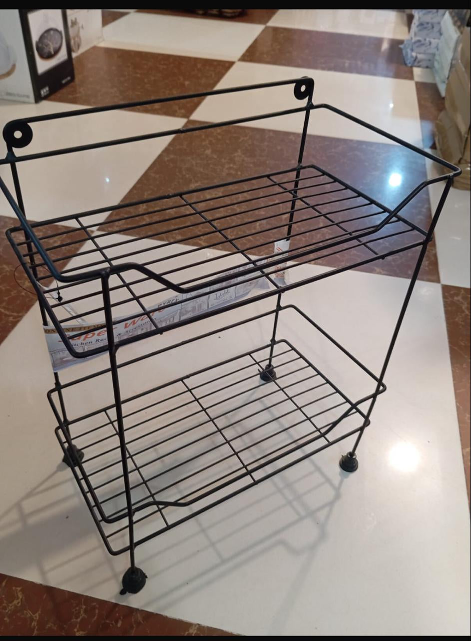 Square 3-tier multipurpose rack