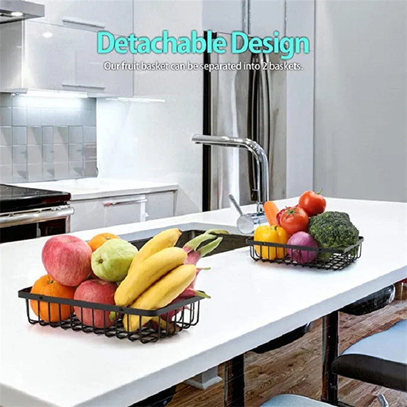 wooden handle counter top 2-tier fruit and vegetable stand by Auctor store