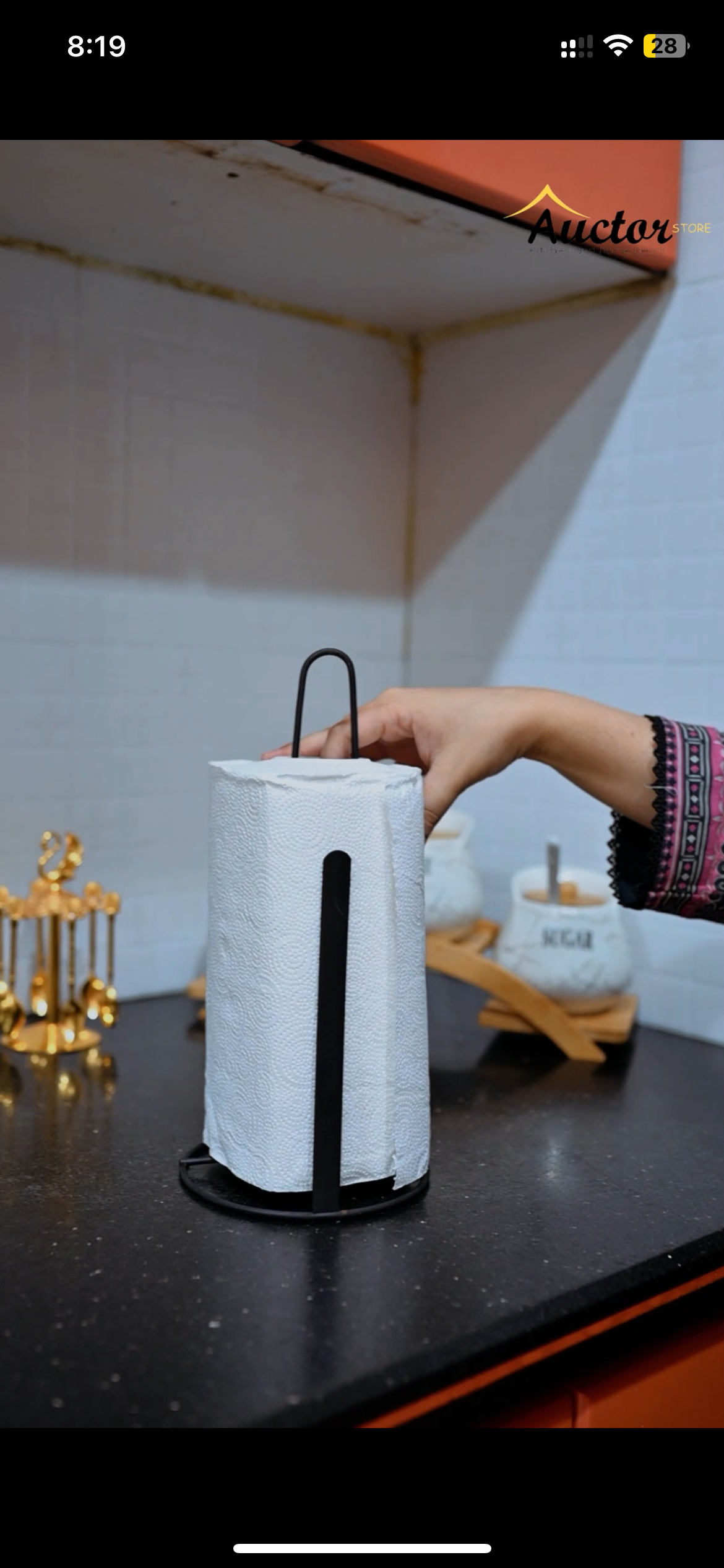 Vertical Kitchen Paper Towel Holder And Organizer By Auctor Store.