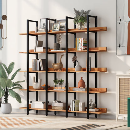 5 Tier Bookcase Home Office Open Bookshelf by  Auctor store