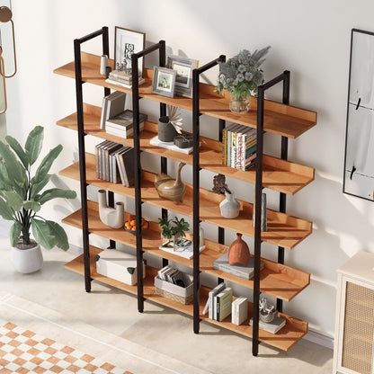 5 Tier Bookcase Home Office Open Bookshelf by  Auctor store