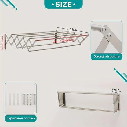 Metal Coated Portable Folding Towel Holder by Auctor store