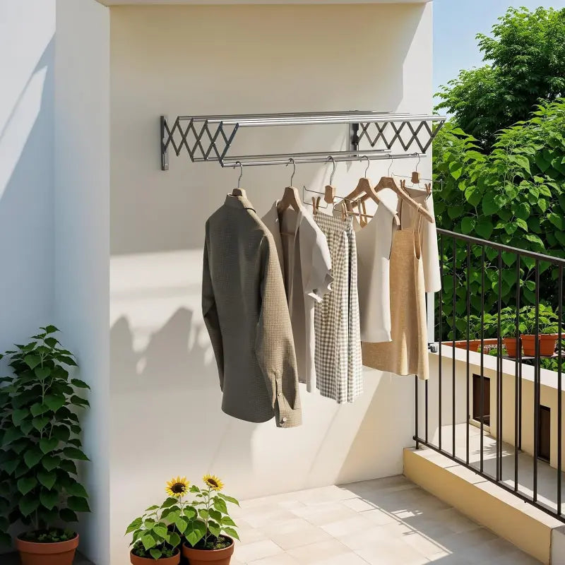 Metal Coated Portable Folding Towel Holder by Auctor store