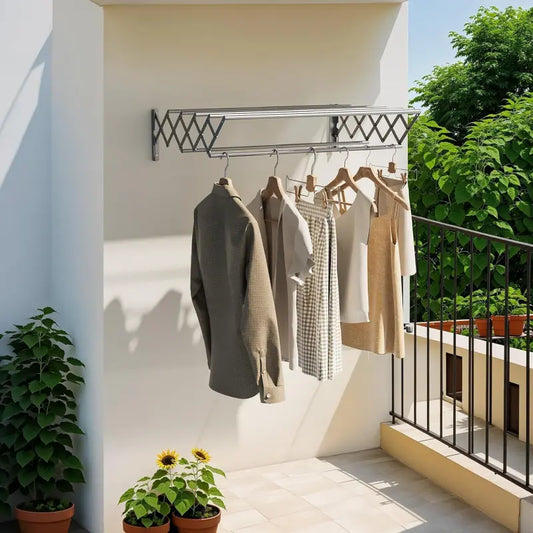 Metal Coated Portable Folding Towel Holder by Auctor store