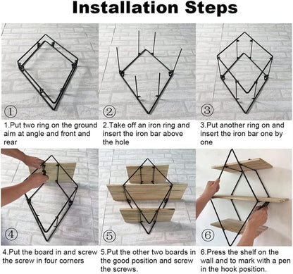 A-shaped wall mounted decoration shelf by Auctor store