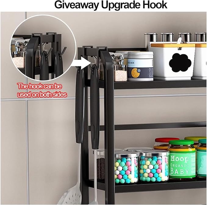 Spice rack 2 Layers Wood Multipurpose Organizer