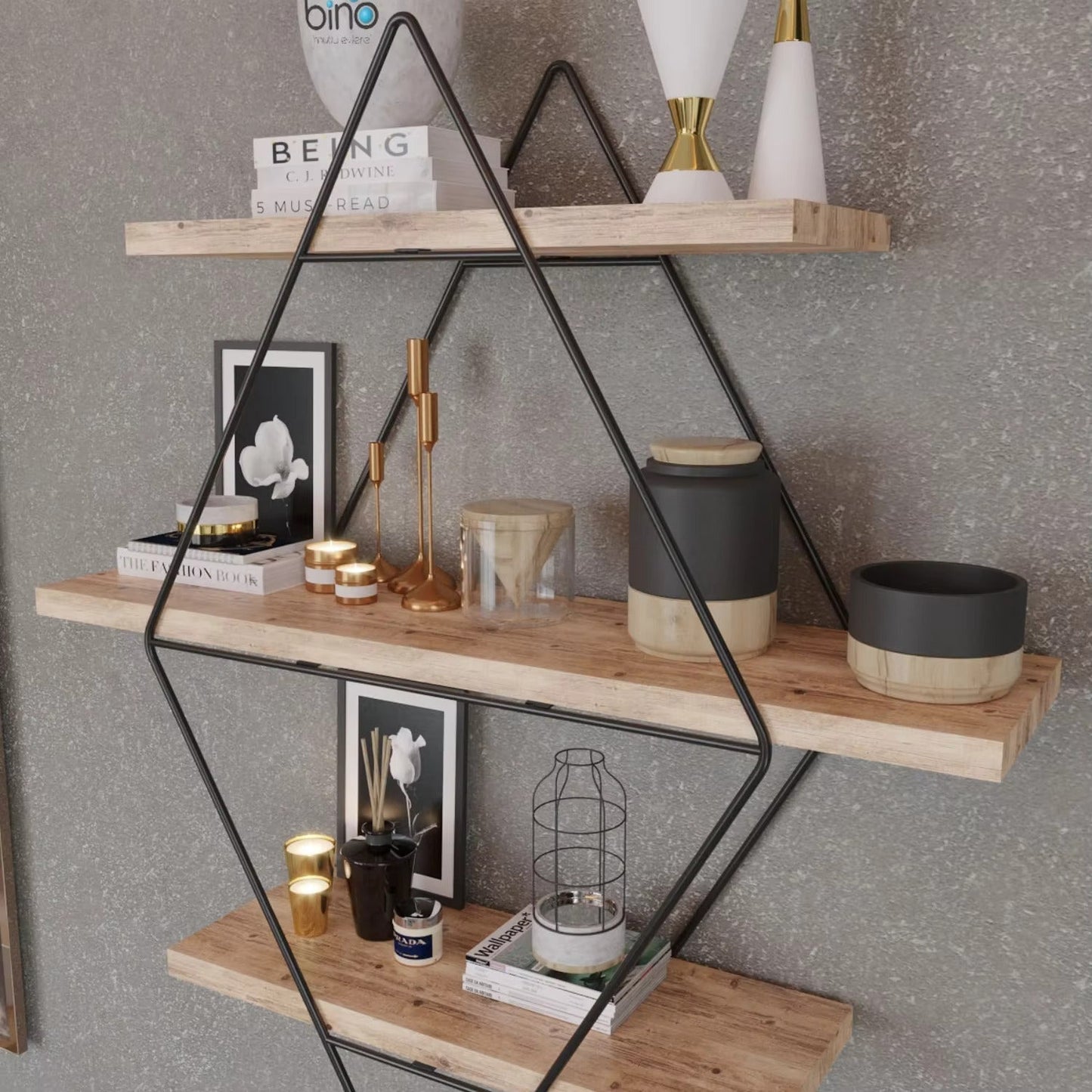 A-shaped wall mounted decoration shelf by Auctor store