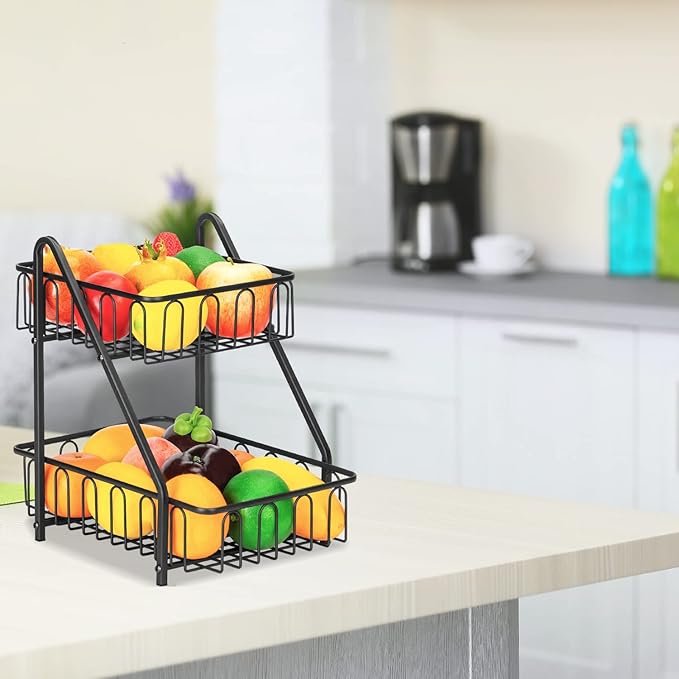 Countertop 2 Layers Fruit/Vegetable Basket