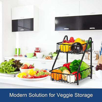 Countertop 2 Layers Fruit/Vegetable Basket