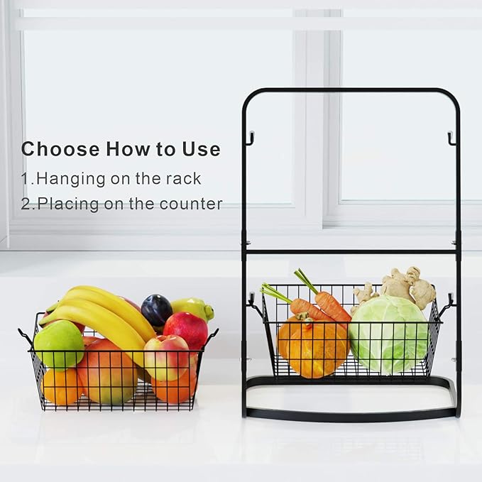 Detachable 2-tier fruit and vegetable stand by Auctor store
