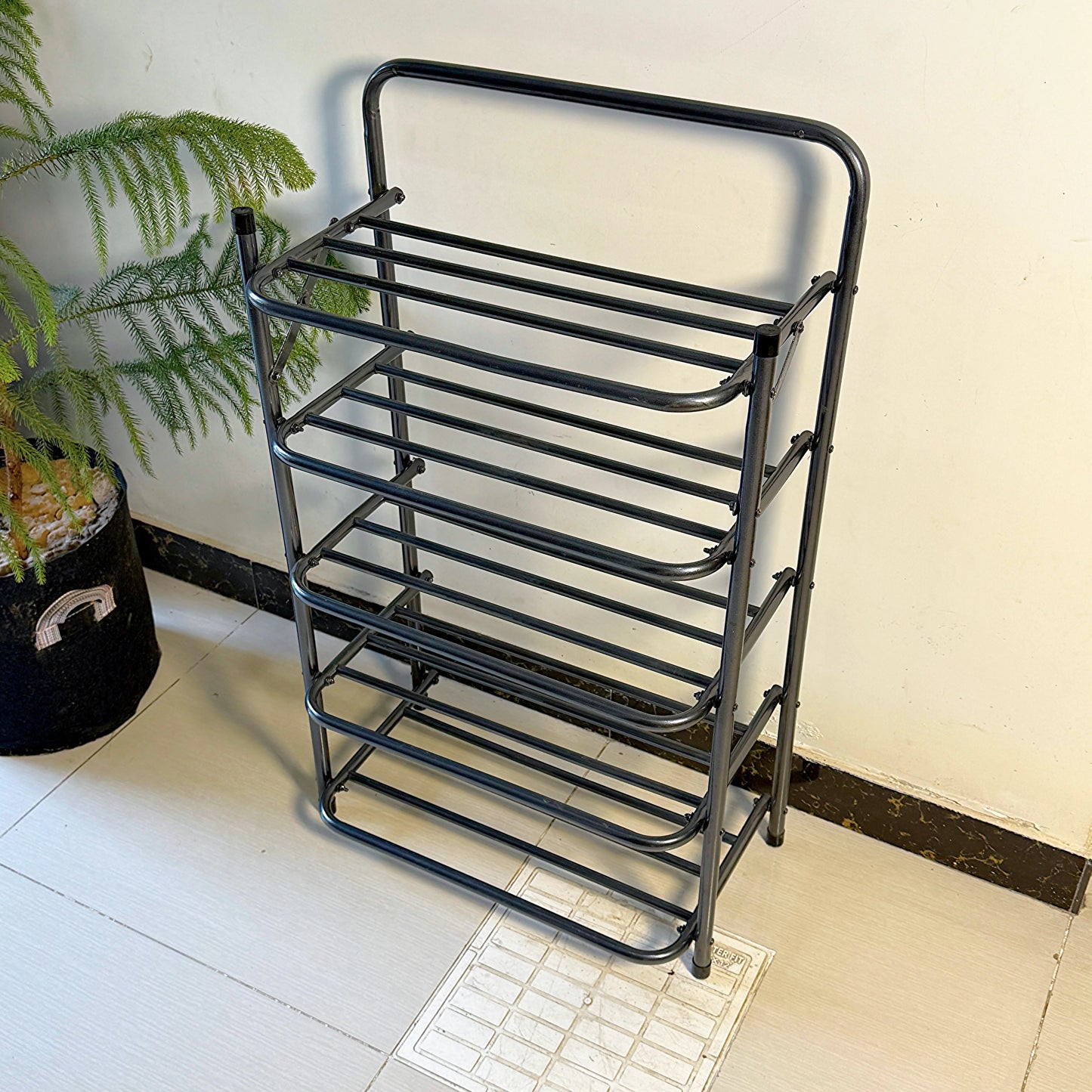 Foldable metal shoes rack by Auctor store