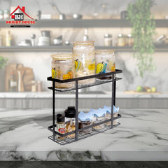 Luxury 2-tier kitchen and washroom organizer