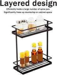 Luxury 2-tier kitchen and washroom organizer