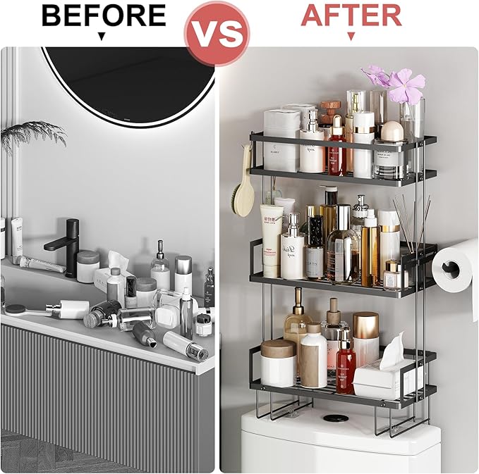 Luxury 3 tier kitchen and washroom organizer