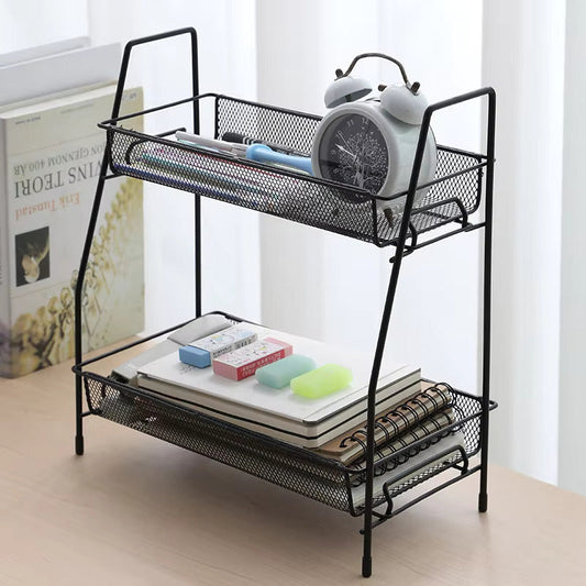 Multi-purpose foldable 2 layer rack