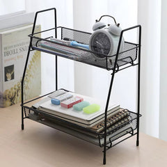 Multi-purpose foldable 2 layer rack
