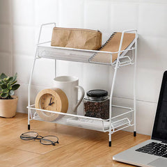 Multi-purpose foldable 2 layer rack