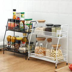 Multi-purpose foldable 2 layer rack