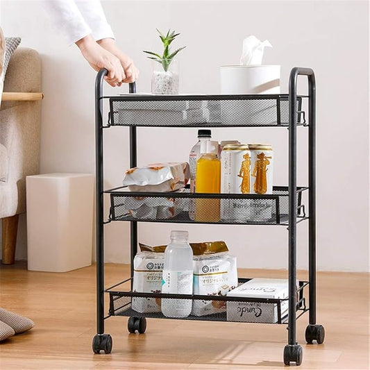 Multipurpose foldable kitchen trolley
