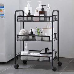 Multipurpose foldable kitchen trolley