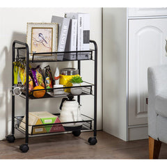Multipurpose foldable kitchen trolley