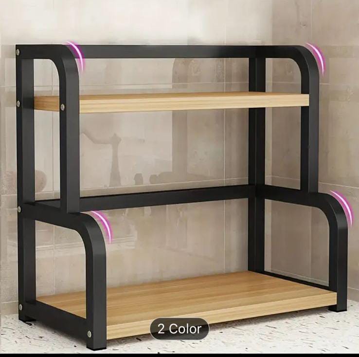Spice rack 2 Layers Wood Multipurpose Organizer