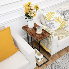 Wooden C Table And Side Table