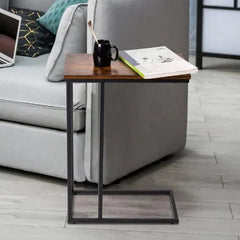 Wooden C Table And Side Table