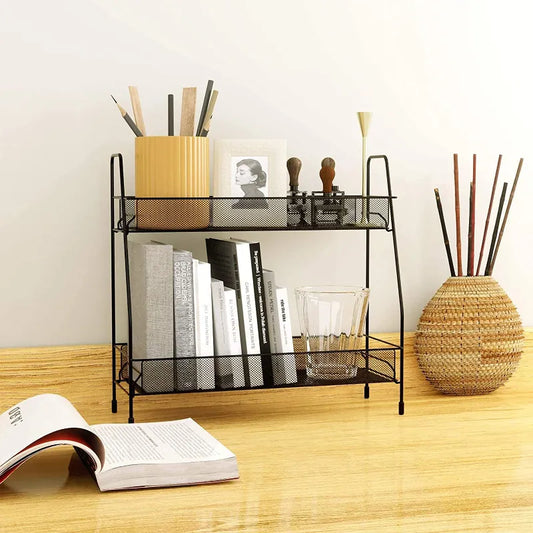 Multi-purpose foldable 2 layer rack