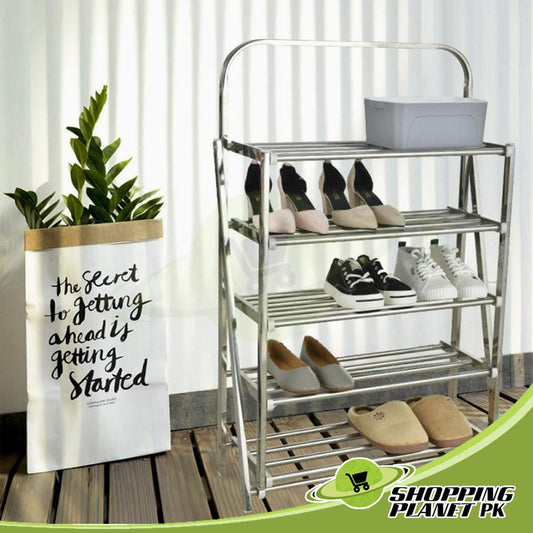 foldable metal shoes rack