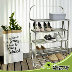 foldable metal shoes rack
