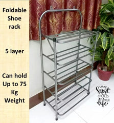 foldable metal shoes rack