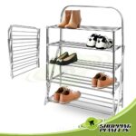 foldable metal shoes rack