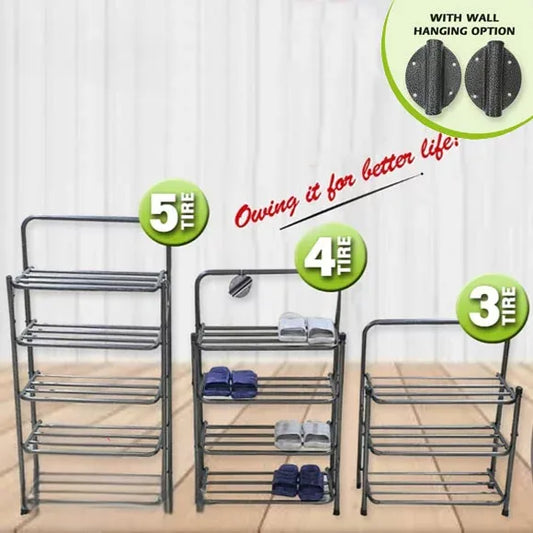 foldable metal shoes rack