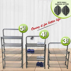 foldable metal shoes rack
