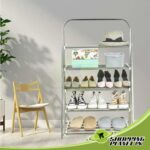 foldable metal shoes rack