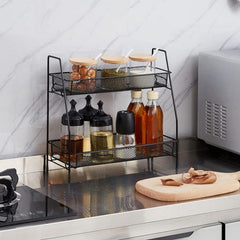 Multi-purpose foldable 2 layer rack