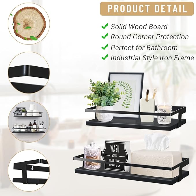 Luxury kitchen and washroom single shelf by Auctor store