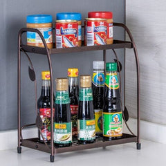 luxury premium quality foldable 2-tier multipurpose rack