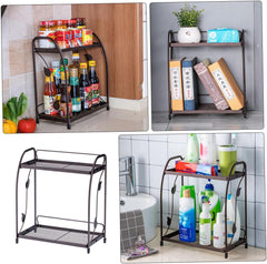 luxury premium quality foldable 2-tier multipurpose rack