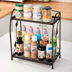 luxury premium quality foldable 2-tier multipurpose rack