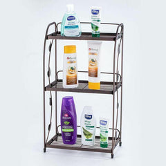 luxury premium quality foldable 3-tier multipurpose rack