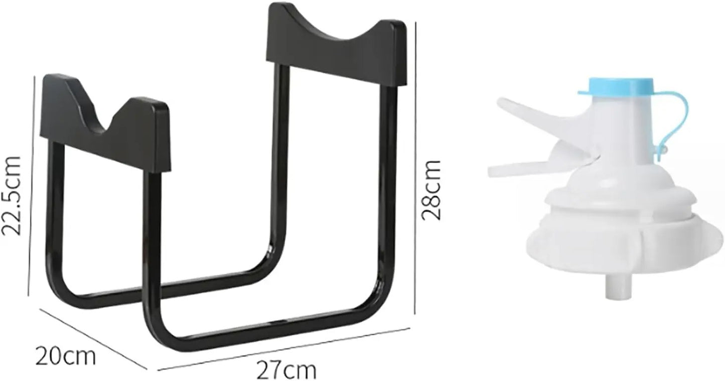 2 Pcs Set Water Bottle Stand + Tap (Without Bottle)