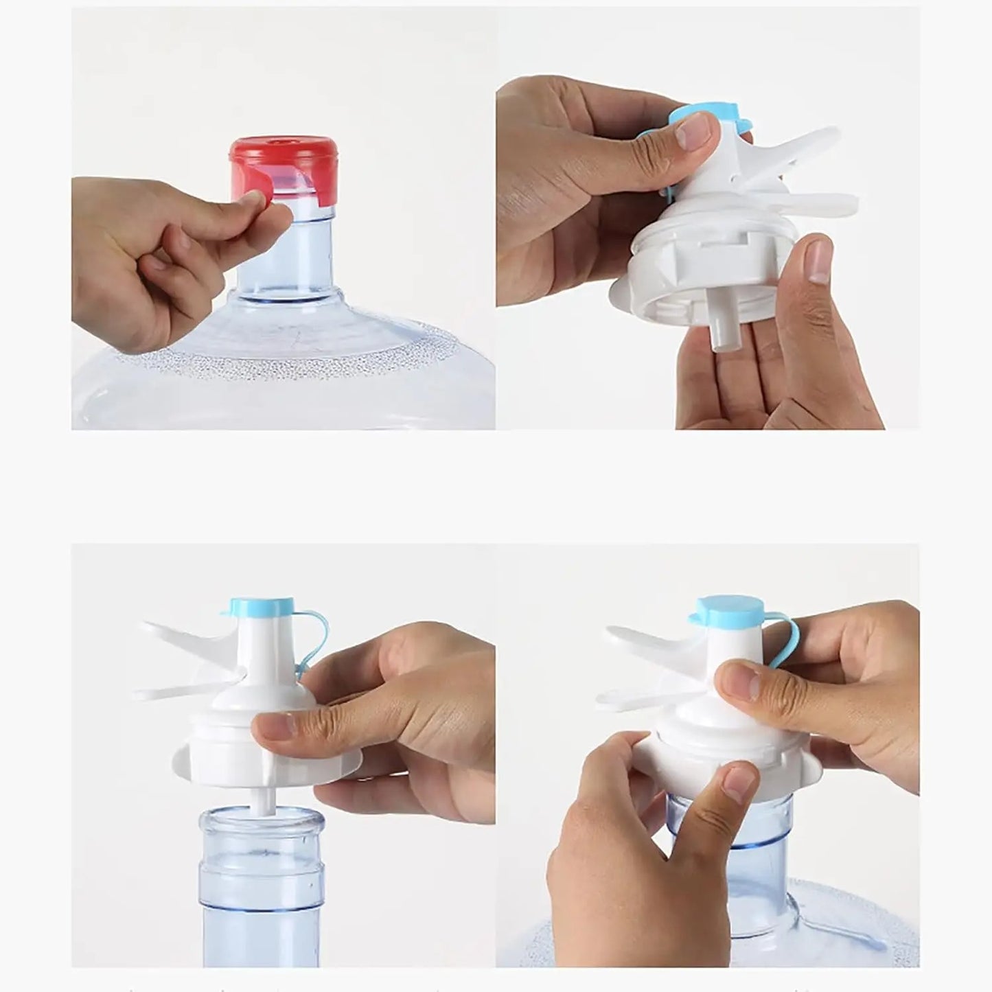 2 Pcs Set Water Bottle Stand + Tap (Without Bottle)