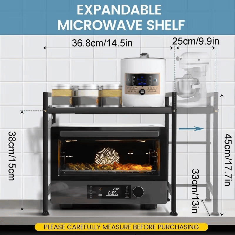 Metal adjustable microwave stand
