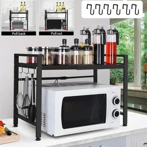 Metal adjustable microwave stand